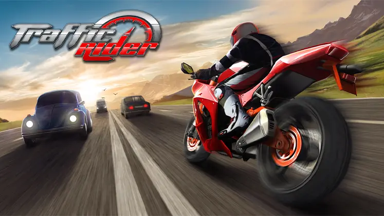 بنری از بازی Traffic Rider