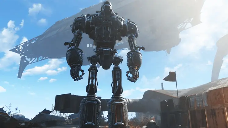 تصویری از ربات کوئینتوس در Fallout