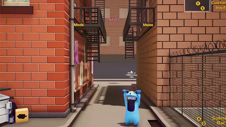 تصویری از مپ Alley در بازی Gang beasts