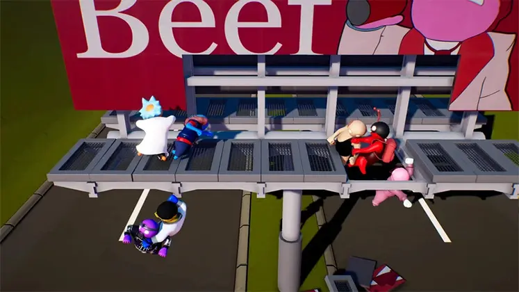 تصویری از مپ Billboard در بازی Gang beasts