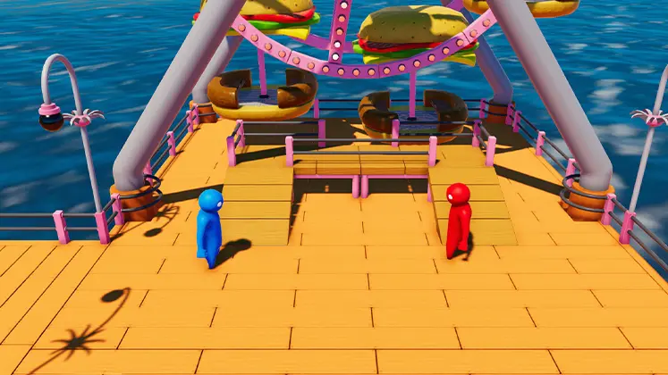 تصویری از مپ Ferris Wheel در بازی Gang beasts