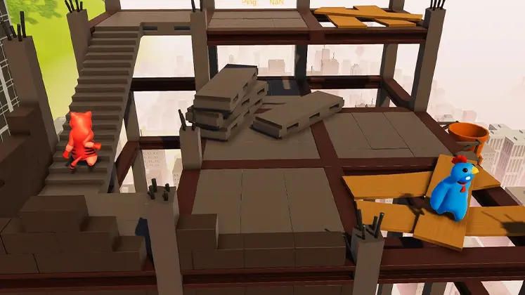 تصویری از مپ Girders در بازی Gang beasts