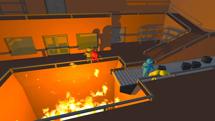 تصویری از مپ Incinerator در بازی Gang beasts