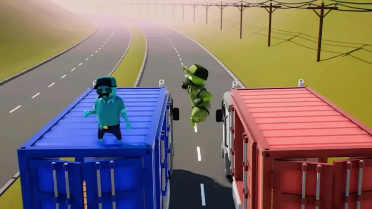 تصویری از مپ Trucks در بازی Gang beasts