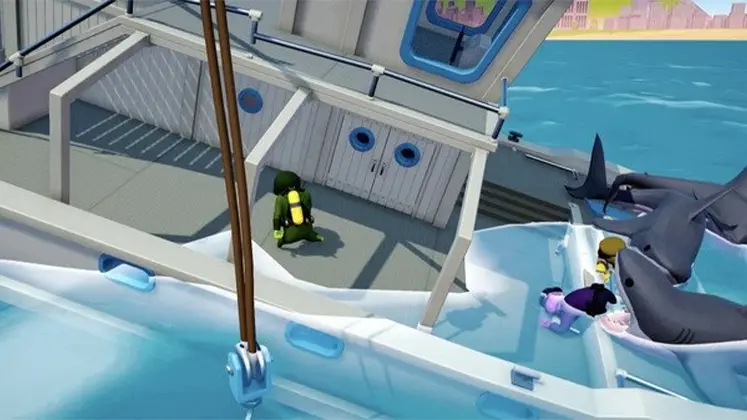 تصویری از مپ Trawler در بازی Gang beasts