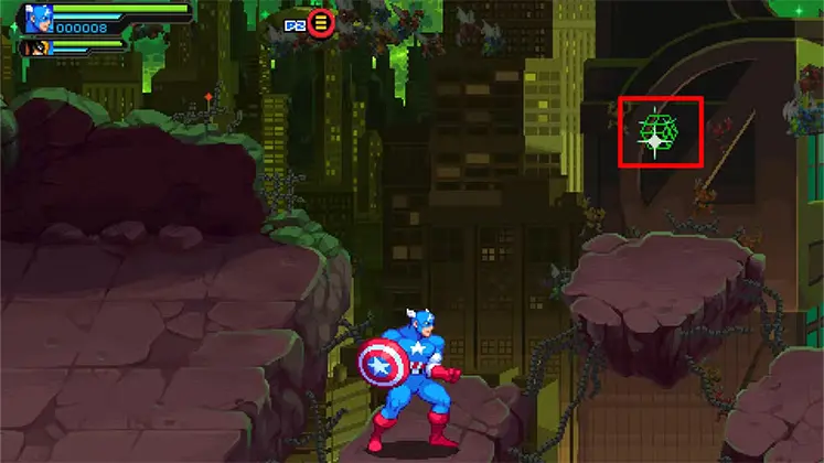 تصویری از کاپیتان آمریکا در بازی Marvel Cosmic Invasion