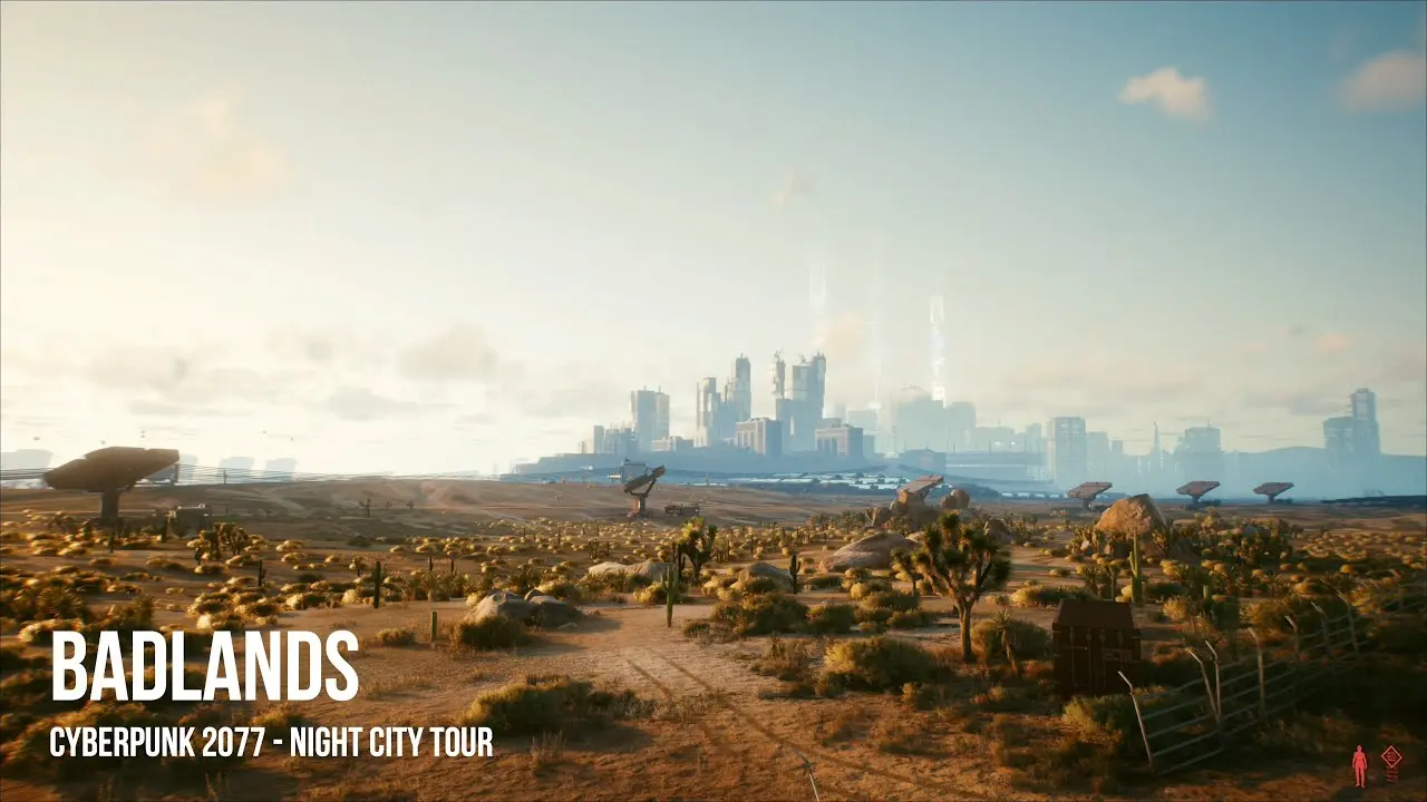 ناحیه badlands از بازی cyberpunk