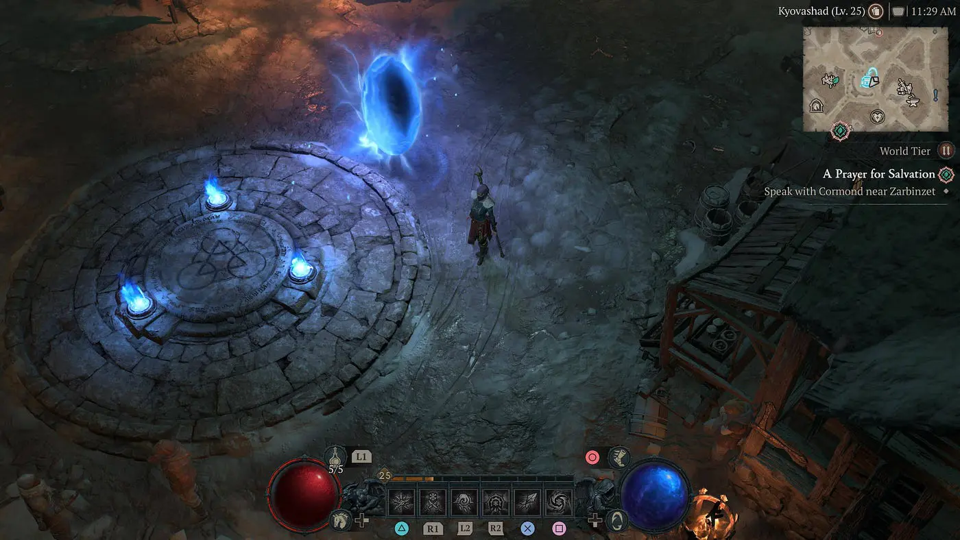 نمایی از دنیای بازی Diablo IV