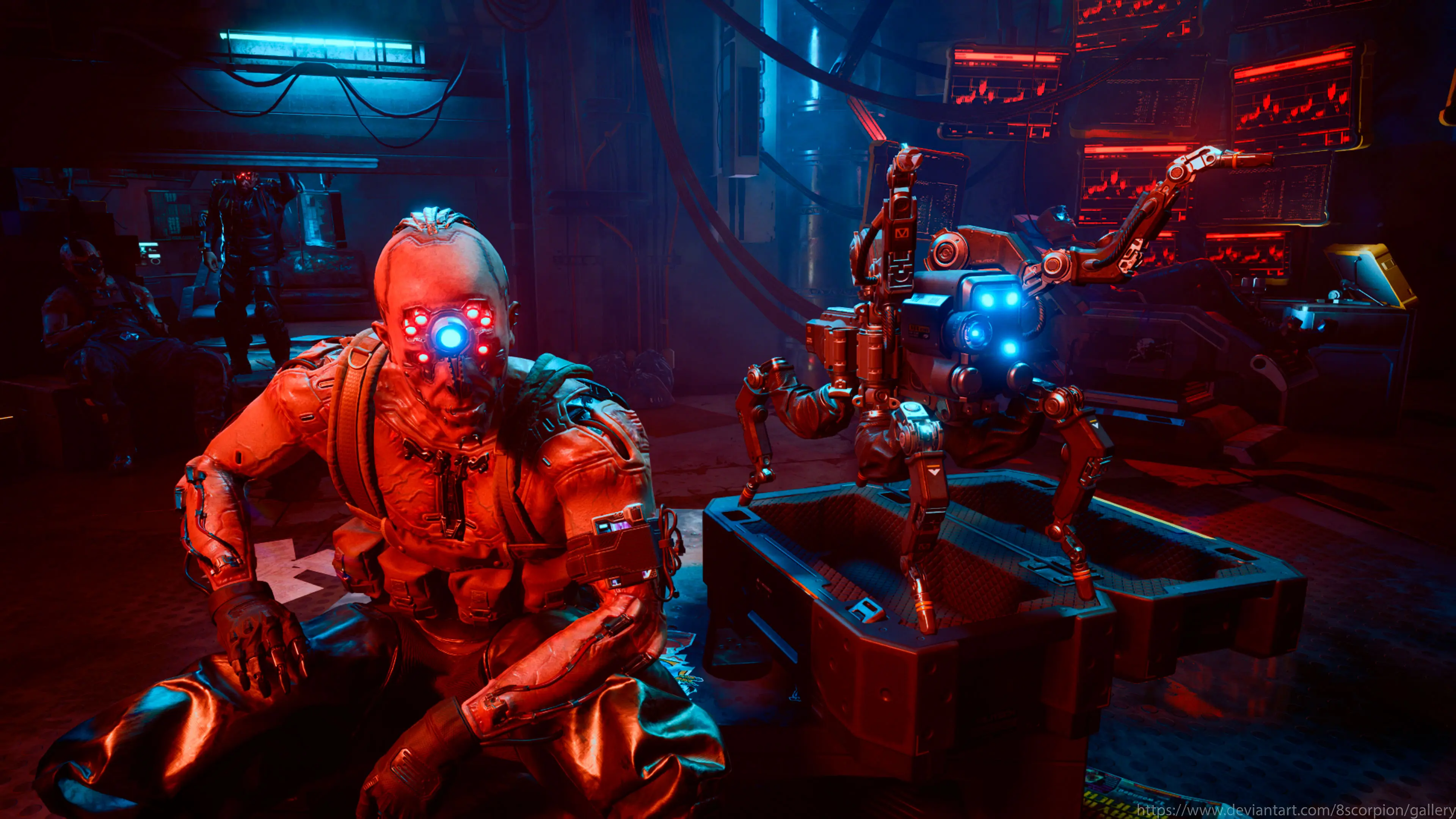 تصویری از گروه میل استروم در بازی cyberpunk2077
