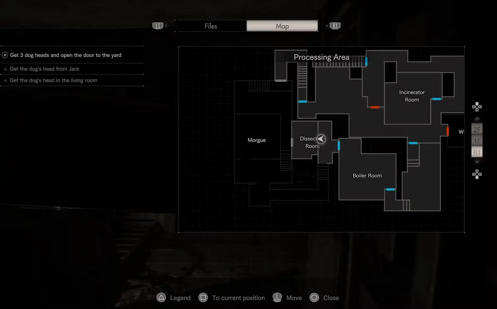 مکان سر سگ قرمز در Resident Evil 7