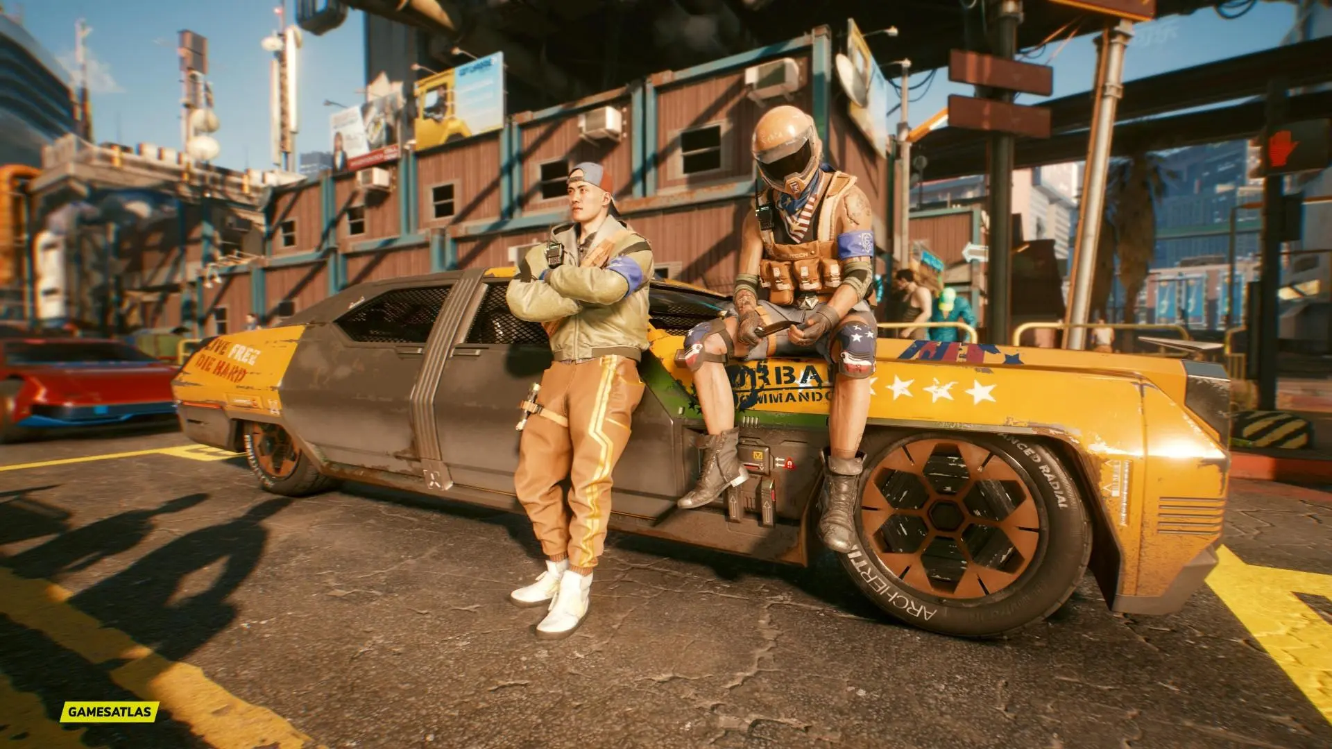 تصویری از گروه سیکس استریت در بازی cyberpunk2077