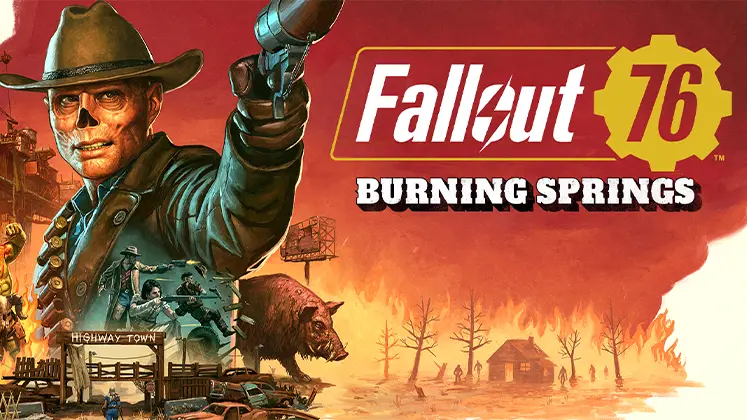 بنری از آپدیت Burning Springs برای بازی Fallout 76