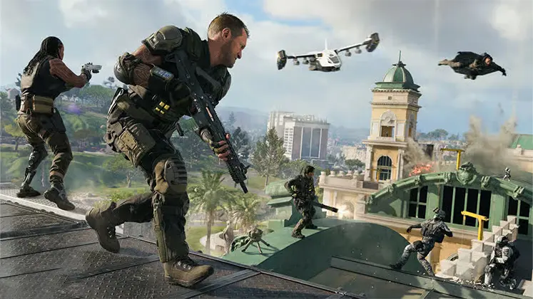 تصویری از شهر Avalon در بازی Call of Duty: Black Ops 7