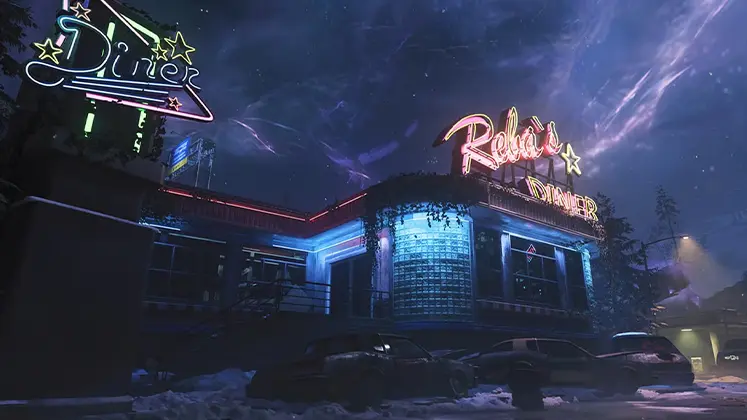 تصویری از مپ Exit 115 Diner در بازی Call of Duty: Black Ops 7
