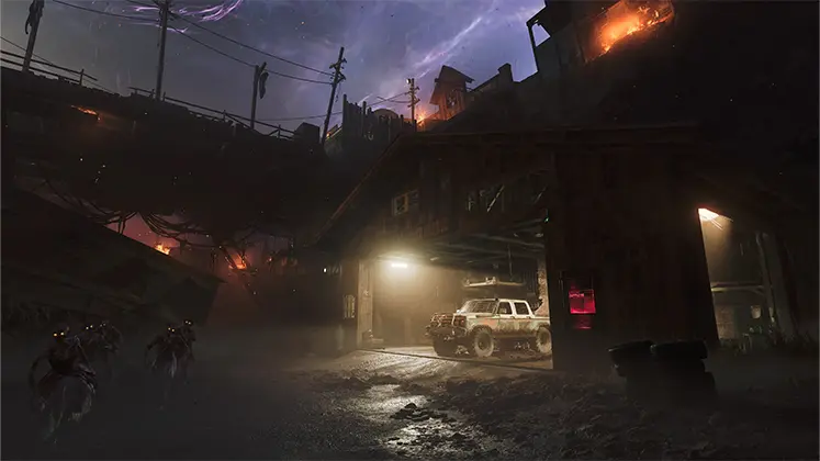 تصویری از مپ Ashwood در بازی Call of Duty: Black Ops 7
