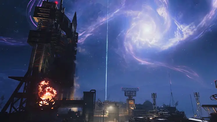 تصویری از مپ Zarya Cosmodrome در بازی Call of Duty: Black Ops 7