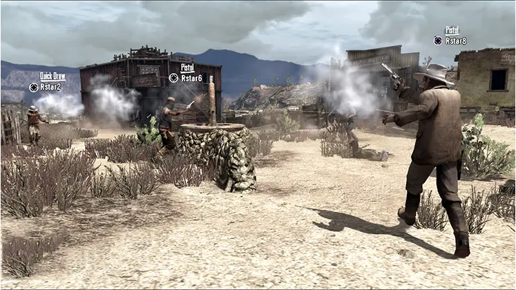 تصویری از حالت آنلاین بازی red dead redemption