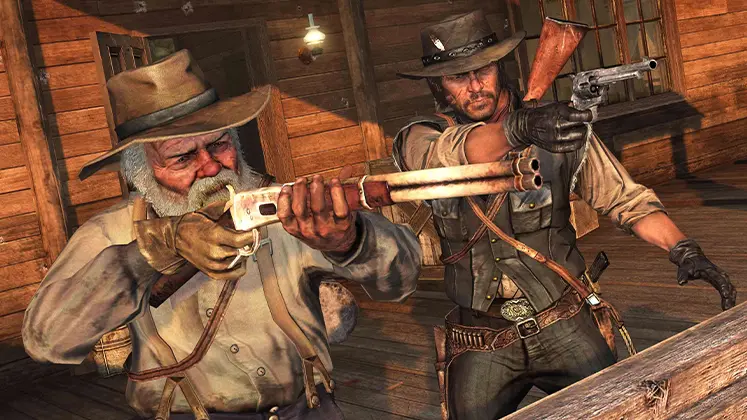تصویری از کاراکترهای بازی red dead redemption