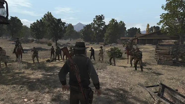 تصویری از گیم پلی بازی نمایی از بازی red dead redemption 1