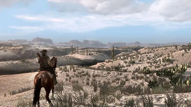 نمایی از بیابان های بازی Red Dead Redemption 1