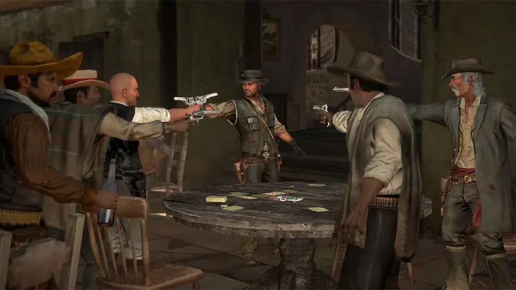 تصویری از کاراکترهای بازی Red Dead Redemption 1