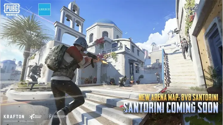 مپ 8 نفره Santorini در بازی پابجی موبایل