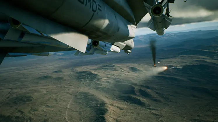 نمایی از بازی Ace Combat 7: Skies Unknown