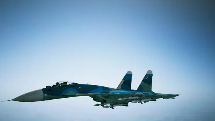 تصویری از جت در بازی Ace Combat 7: Skies Unknown