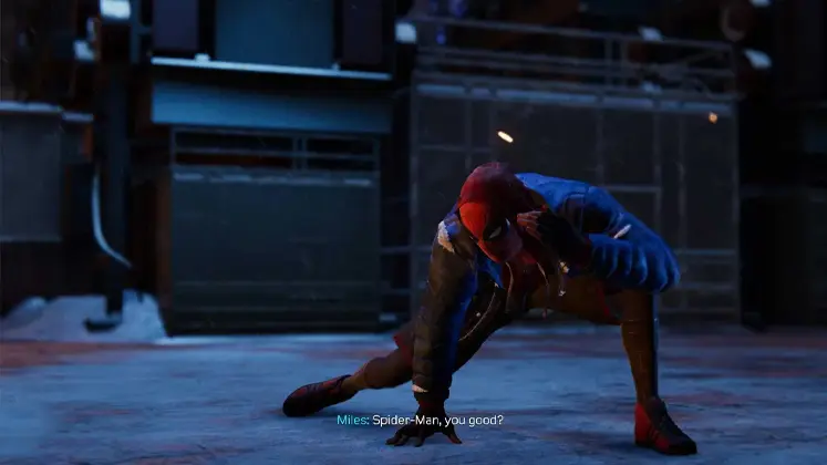 نمایی از مایلز در بازی Marvel's Spider-Man: Miles Morales