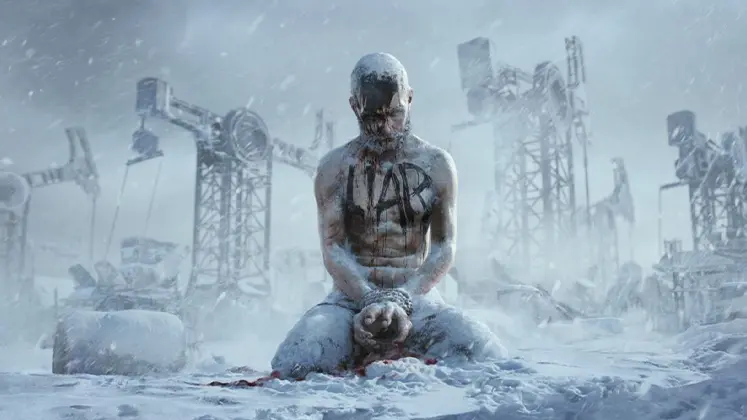 تصویری از کاراکتر و هوای سرد بازی Frostpunk 2