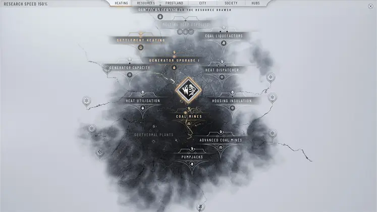 تصویری از منوی بازی Frostpunk 2