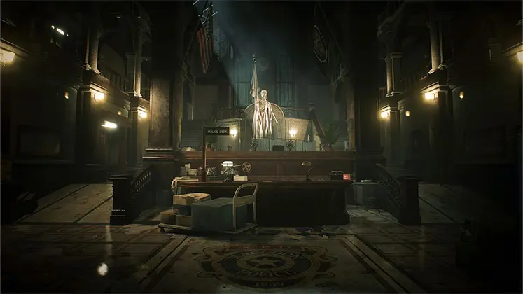 تصویری از یکی از محیط های بازی Resident Evil 2 Remake