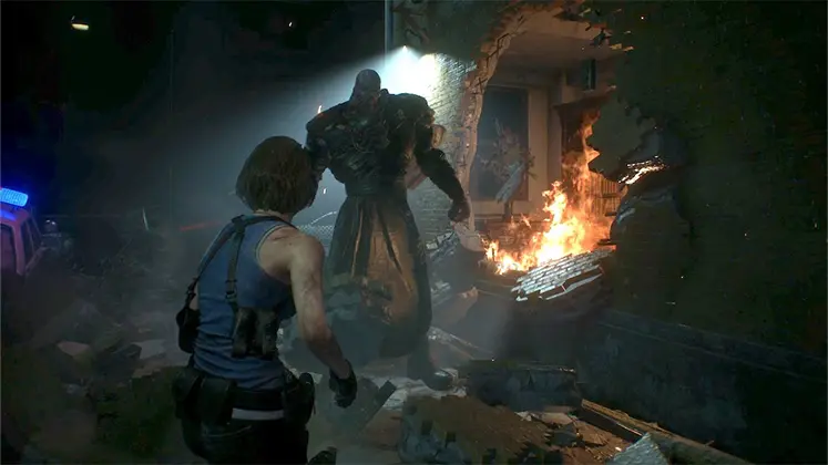 تصویری از یکی از مراحل بازی Resident Evil 3 Remake