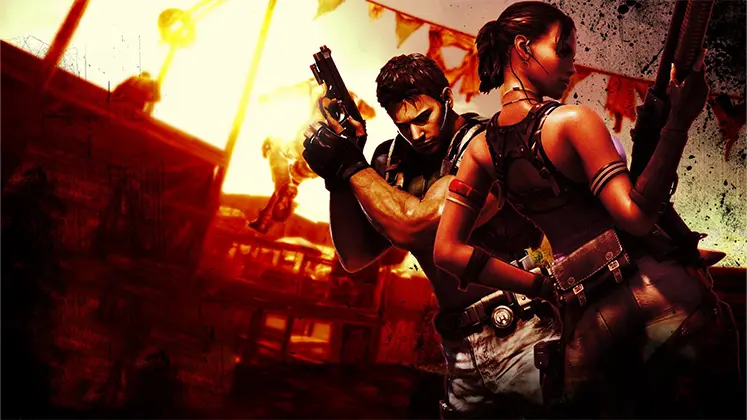 شیوا آلومار و کریس ردفیلد کاراکترهای اصلی بازی Resident Evil 5