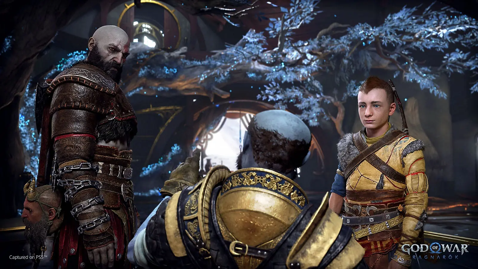 کریتوس و آترئوس در بازی God of War Ragnarok