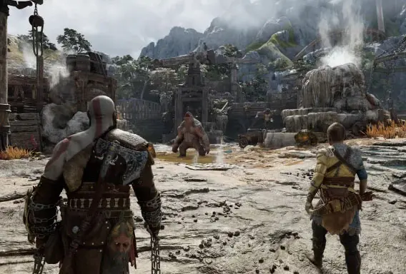تصویری از گیم پلی بازی God of War Ragnarok