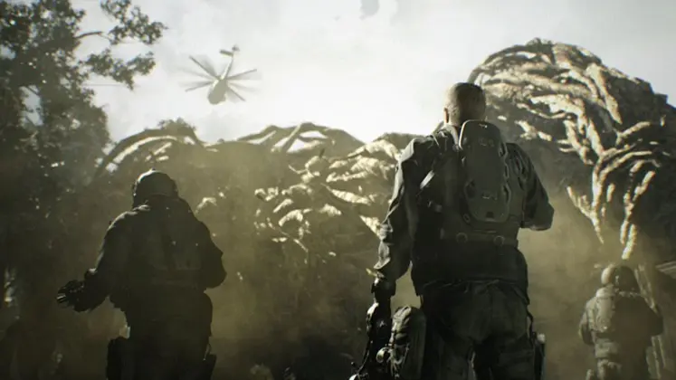 از راه رسیدن کریس و تیم آلفا در بازی Resident Evil 7 Biohazard