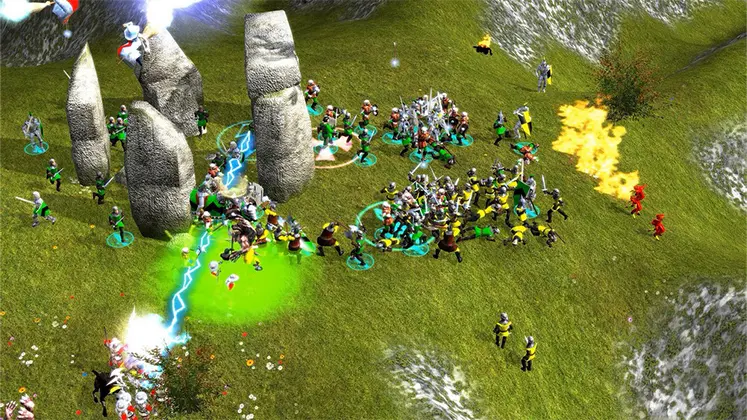 نمایی از بازی stronghold legends