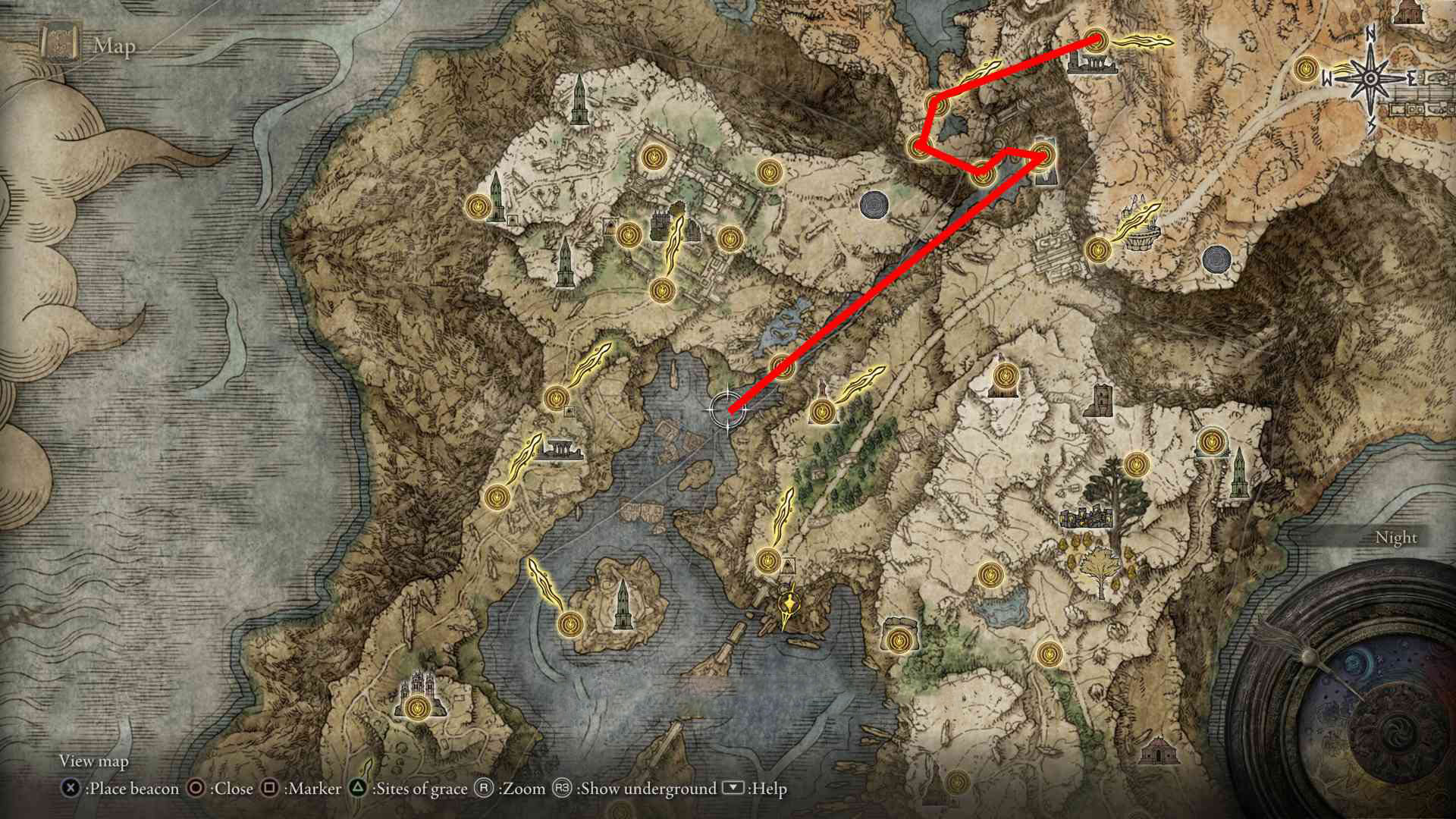 مسیر رسیدن به فلات آلتوس (Altus Plateau) و Rykard