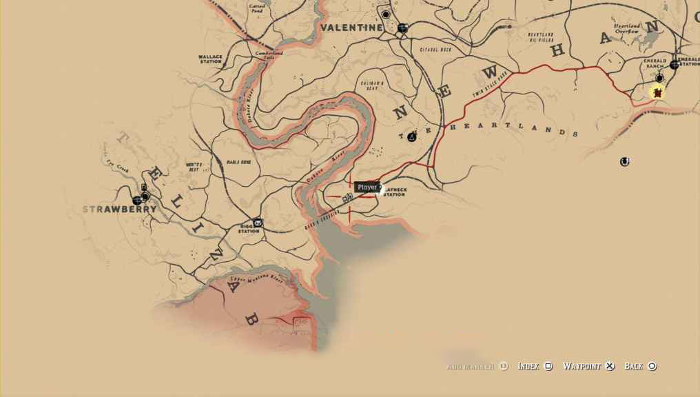 مکان ریشه باباآدم در بازی RDR2