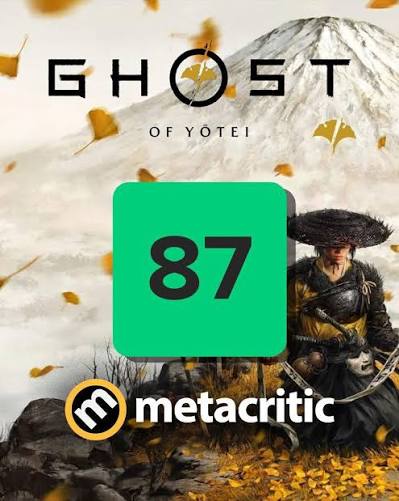 میانگین نمرا بازی ghost of yotei