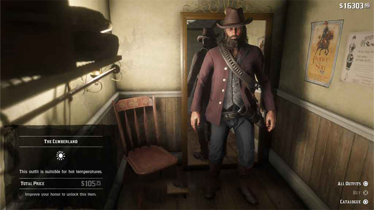 لباس The Cumberland در Red Dead Redemption 2