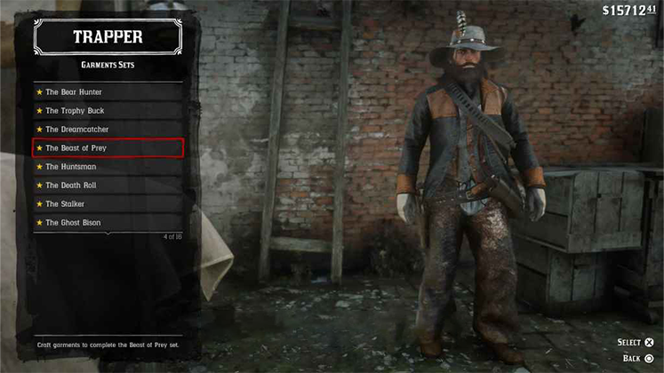 لباس The Beast of Prey در Red Dead Redemption 2