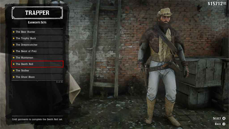 لباس The Death Roll در Red Dead Redemption 2