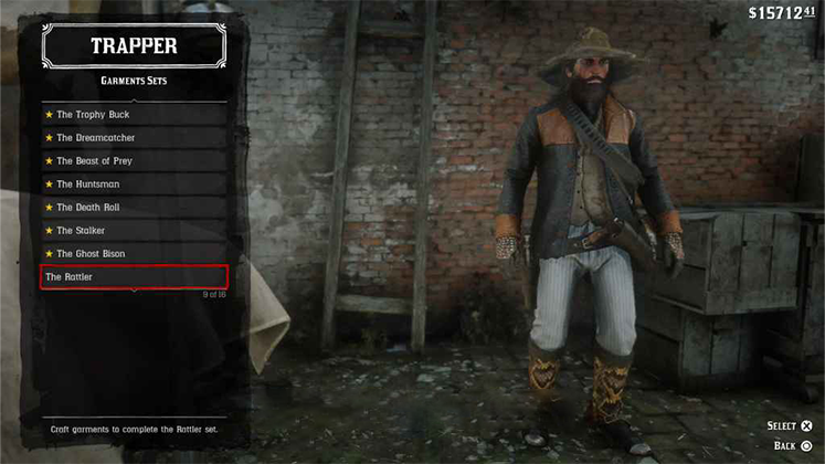 لباس The Rattler در Red Dead Redemption 2