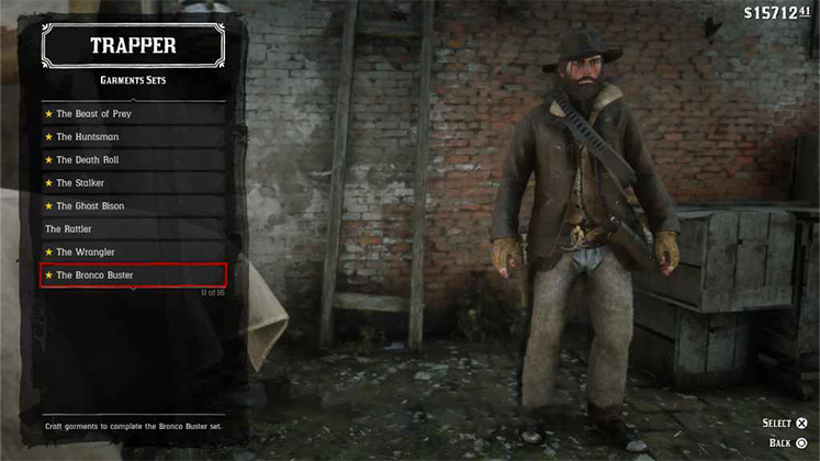 لباس The Bronco Buster در Red Dead Redemption 2