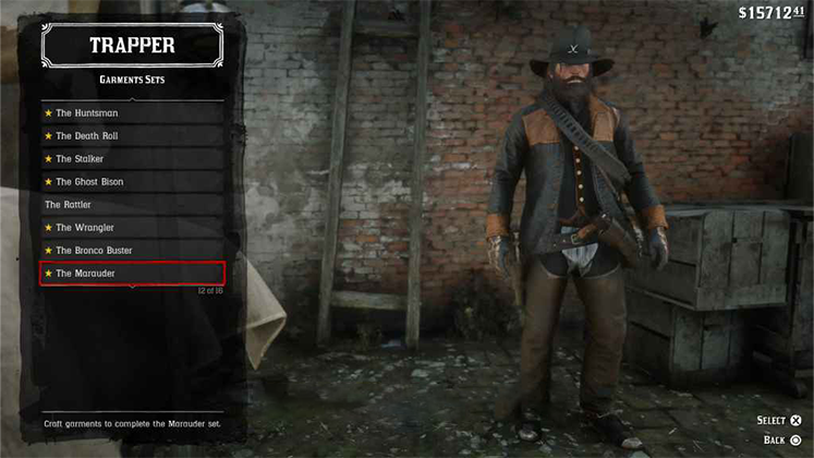 لباس The Marauder در Red Dead Redemption 2