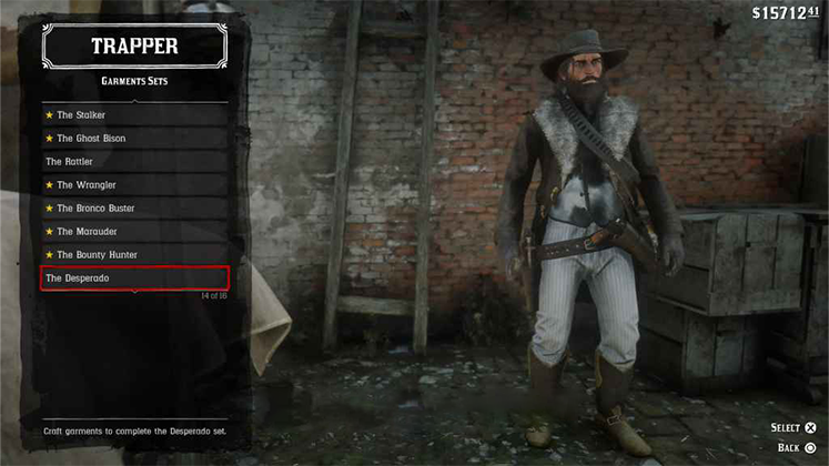 لباس The Desperado در Red Dead 2