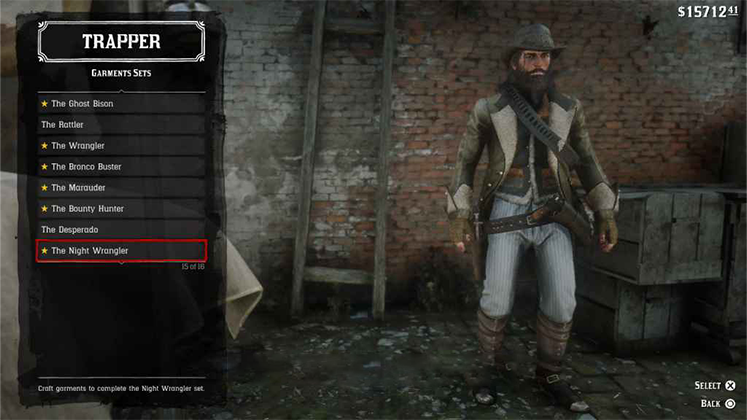 لباس The Night Wrangler در Red Dead Redemption 2