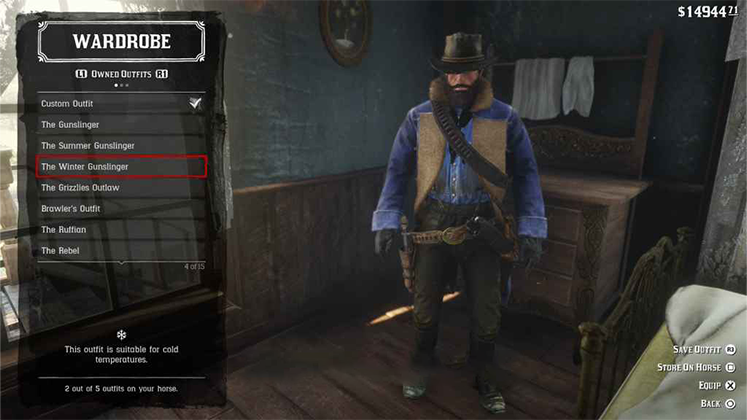 لباس The Winter Gunslinger در Red Dead Redemption 2